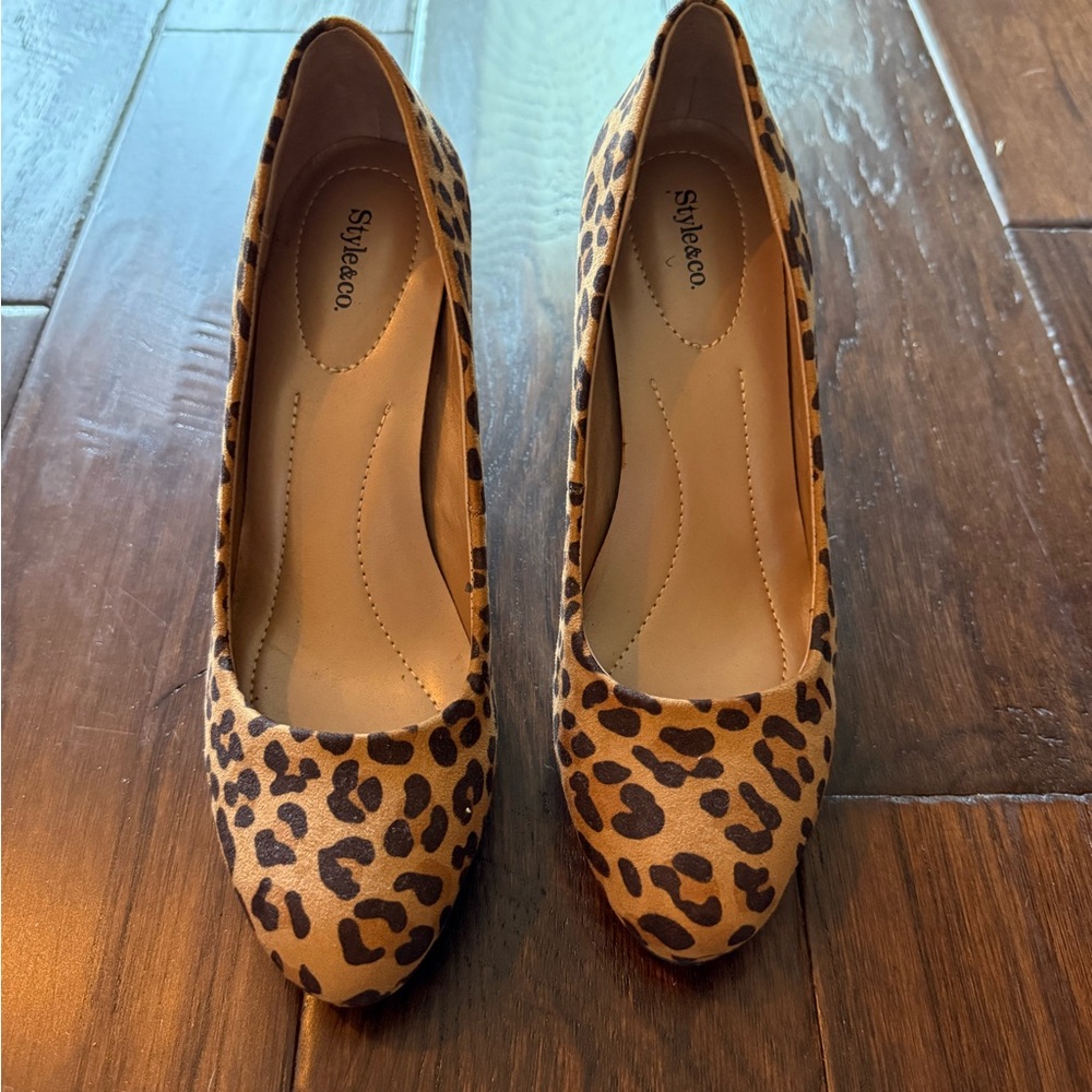 Style & Co. Animal Print Heels